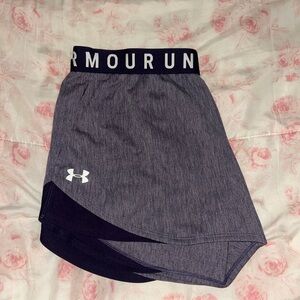 Under Armour Athletic Shorts Black and Purple Performance Design